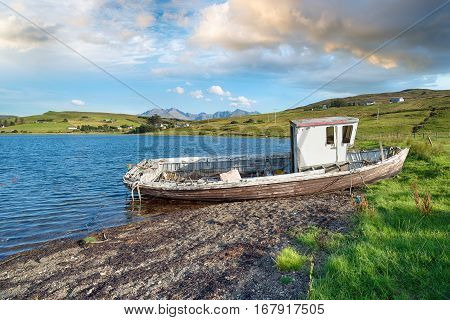 Old Fishing Boat On The Isle Of Skye
