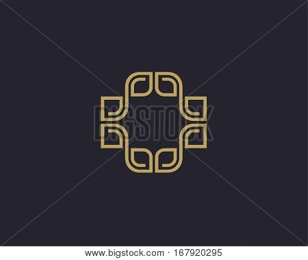 Vector abstract  , luxury logo design template.