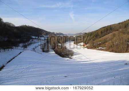 Winter landscape  / Frosty Day / Oberstetten (Germany)