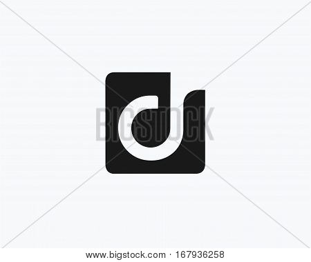 Letter D logo  design abstract  ,logo icon design template.