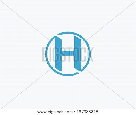 Letter H icon alphabet symbol. Letter H logo icon design vector sign.