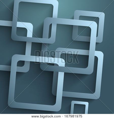 Sqaure shaped Abstract design decorated Background.