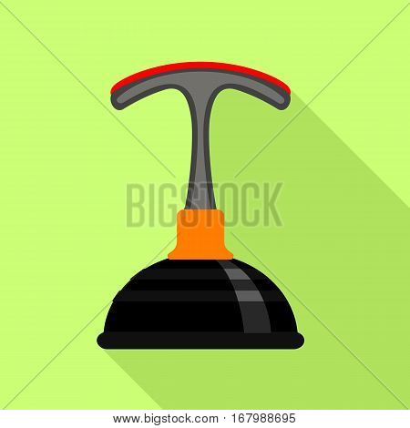 Cup plunger icon. Flat illustration of cup plunger vector icon for web design
