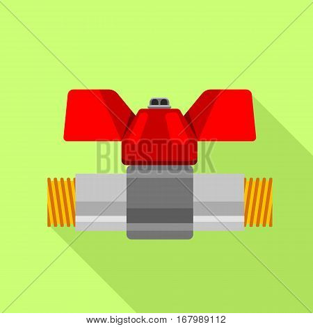 Stopcock icon. Flat illustration of stopcock vector icon for web design