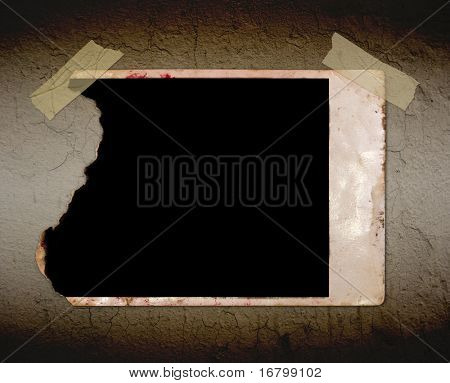 altes Photo an Wand