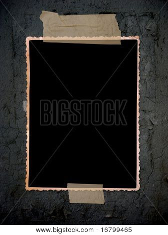 altes Photo an Wand