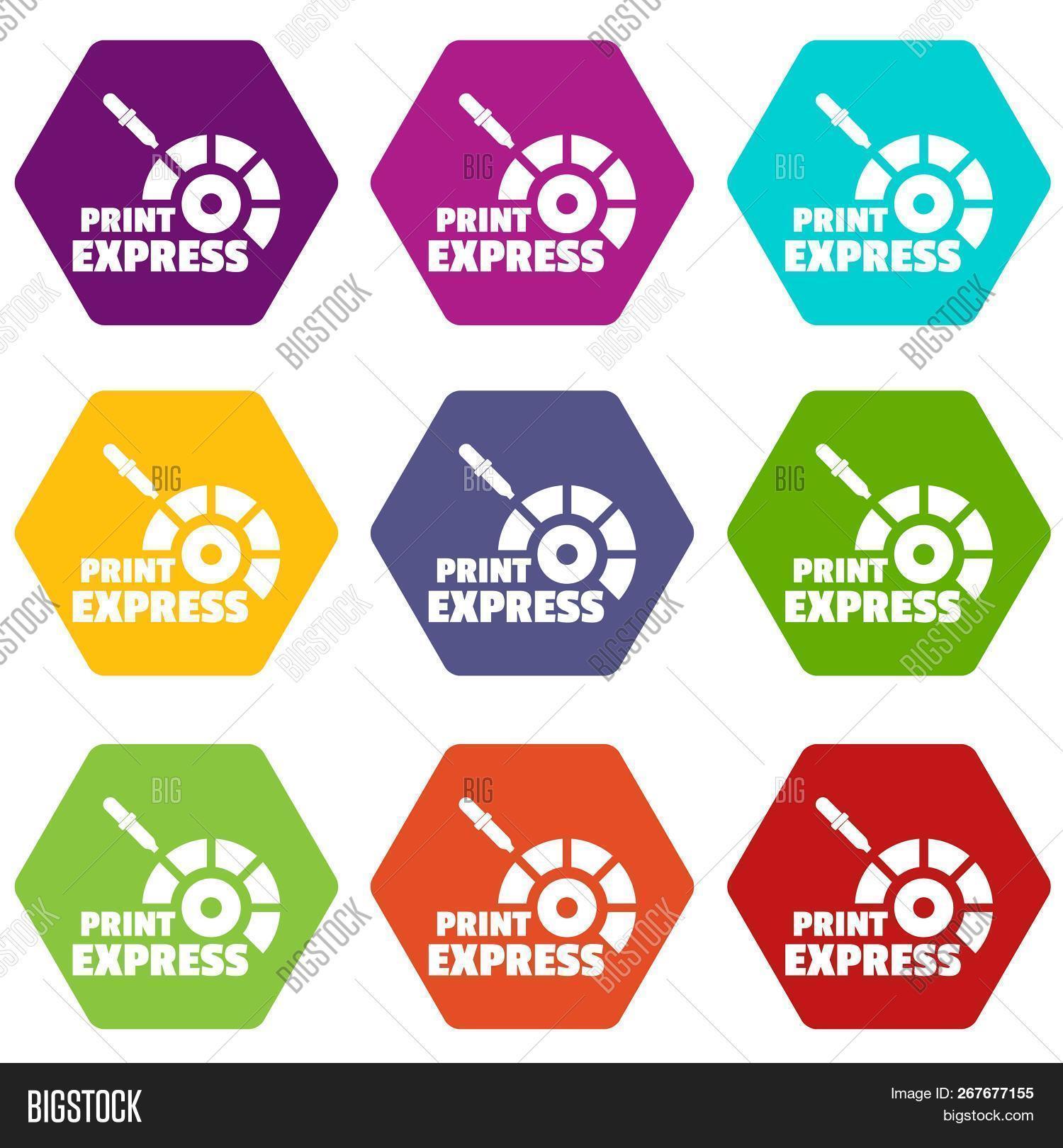 Print Express Icons 9 Image & Photo (Free Trial) Bigstock