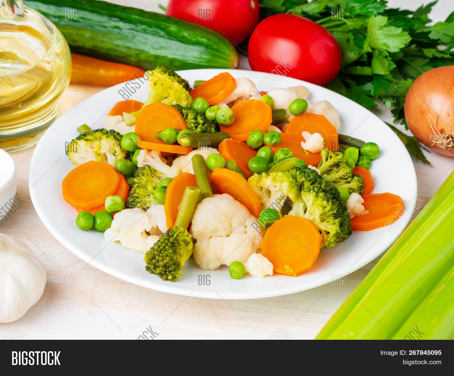 Mix Boiled Vegetables Image & Photo (Free Trial) Bigstock