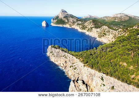 Panorama View Of Cap De Formentor - Wild Coast Of Mallorca, Spain