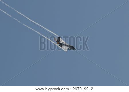 Lockheed Martin F-35 Lightning Ii Performing During The Chicago Air And Water Show, Chicago, Il Augu