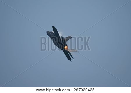 Lockheed Martin F-35 Lightning Ii Performing During The Chicago Air And Water Show, Chicago, Il Augu