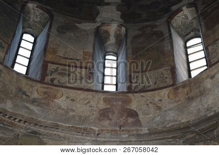 Frescos Into Samtavro Monastery In Mtskheta Town In Georgia