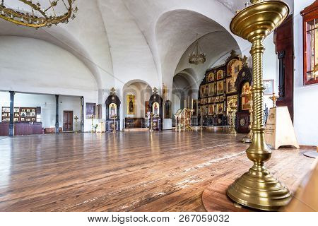 Torzhok, Russia - July 8, 2018: Interior Of The Church Of The Presentation Of The Blessed Virgin In 