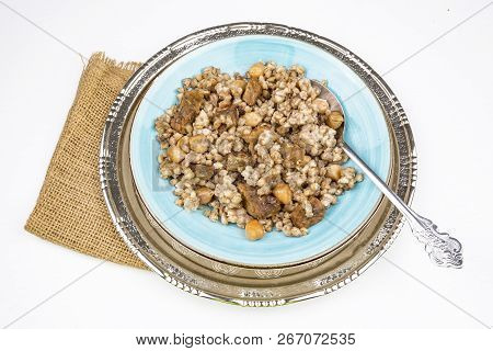 Traditional Delicious Turkish Foods; Meat Bulgur Pilav (asir Pilav)