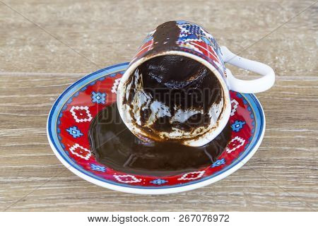 Traditional Turkish Coffee And Coffee Fortune (kahve Fali)