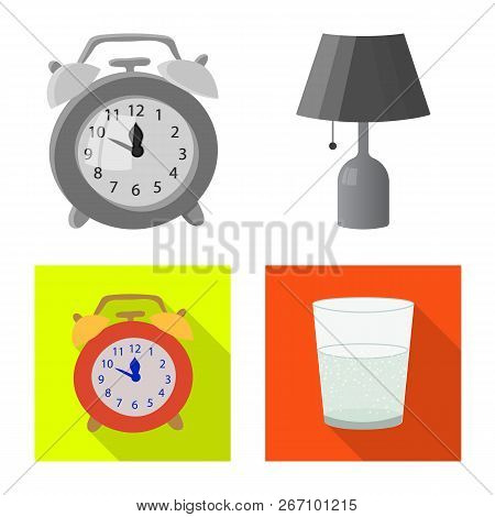 Vector Illustration Of Dreams And Night Icon. Set Of Dreams And Bedroom Vector Icon For Stock.