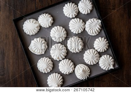 Turkish Beze Or Meringues On Tray