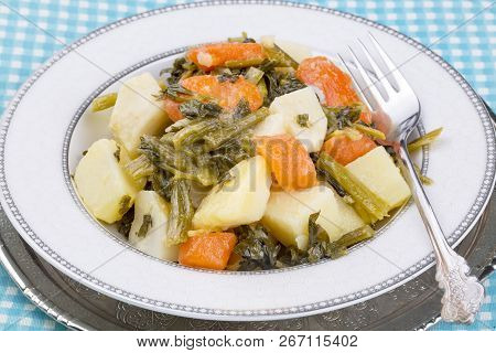 Traditional Delicious Turkish Foods; Celery With Olive Oil