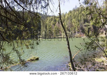 Famous Red Lake In North Of Romania