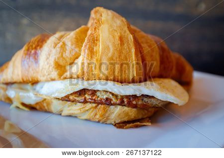Sausage Egg Cheese Croissant
