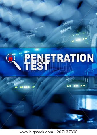 Penetration Test. Cybersecurity And Data Protection Server Room