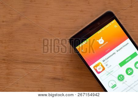 Bekasi, West Java, Indonesia. November 6, 2018 : Mi Community - Xiaomi Forum Dev App On Smartphone S