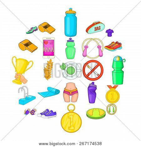 Check Up Icons Set. Cartoon Set Of 25 Check Up Vector Icons For Web Isolated On White Background