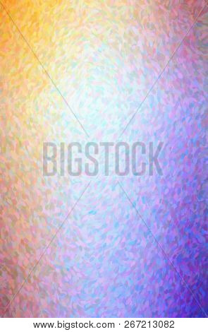 Illustration Of Purple And Yellow Impressionist Pointlilism Vertical Background Digitally Generated.