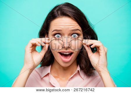 Close-up Portrait Of Nice Cute Dreamy Attractive Charming Positive Cheerful Smart Clever Wavy-haired
