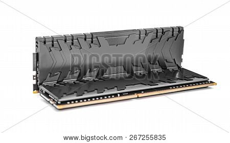 Ram Ddr4 Memory Modules Isolated On White Background.