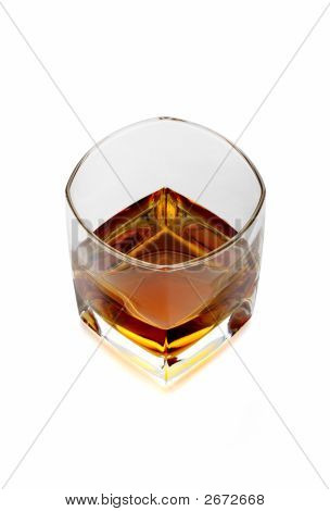 Glass Of Whiskey And Light