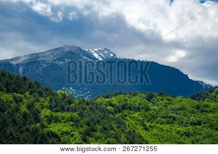 View Of Mountains Olympus, Pieria, Macedonia, Greece