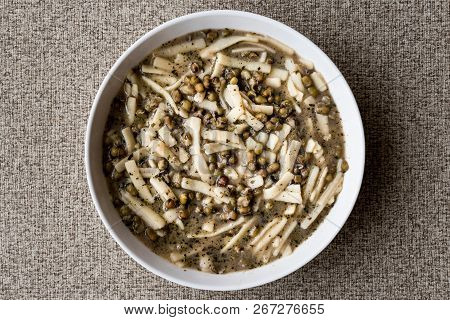 Turkish Mas Fasulyesi Corbasi / Mung Bean Soup.