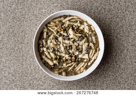 Turkish Mas Fasulyesi Corbasi / Mung Bean Soup.