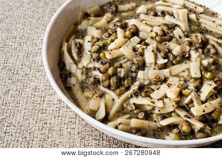 Turkish Mas Fasulyesi Corbasi / Mung Bean Soup.