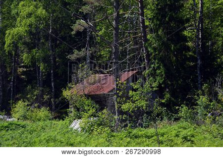 Abandoned wooden building in Norway.