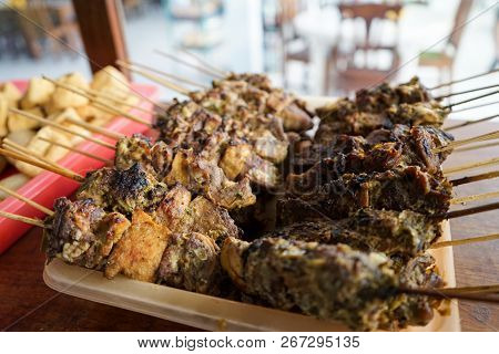 Delicious Grilled Beef Satay, Komo Komoh Satay