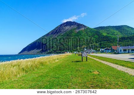 Mont-saint-pierre, Canada - September 13, 2018: View Of The Village And Landscape In Mont-saint-pier