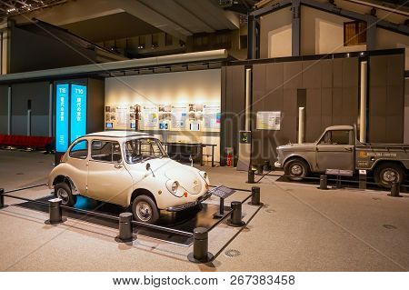 Tokyo, Japan - April 25 2018: Edo Tokyo Museum Permanent Exhibition Vividly Illustrates The Past Of