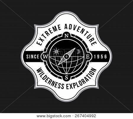 Outdoor Extreme Adventure White On Black Is A Vector Illustration About Exploring The Unknown