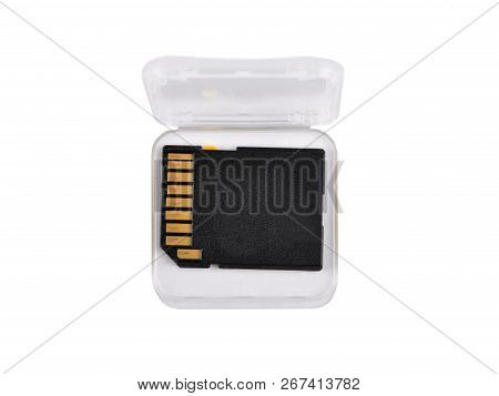 Colorful And Crisp Image Of Memory Chip On White Background