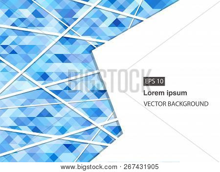 Blue Abstract Geometric Business Background And Presentations