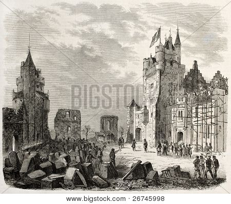 Pierrefonds ปราสาทคืน: ชมนโปเลียน III สร้าง โดย Gaildrau เผยแพร่เมื่อ L'Illustration