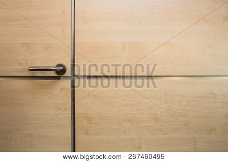 Shiny Wooden Door And Wall Texture Background Modern Design