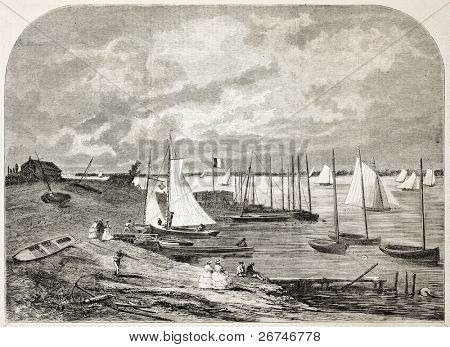 Argenteuil 분 지 오래 보기, 파리 주변입니다. Anastasi L'Illustration, 조에 의해 만들어진