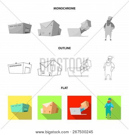 Isolated Object Of Goods And Cargo Logo. Collection Of Goods And Warehouse Vector Icon For Stock.