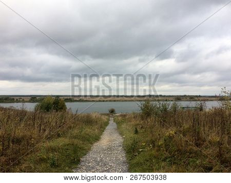 Autumn Landscape In The Village Of Konstantinovo Ryazan Region
