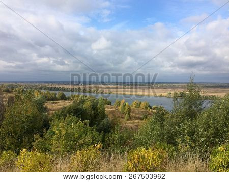 Autumn Landscape In The Village Of Konstantinovo Ryazan Region