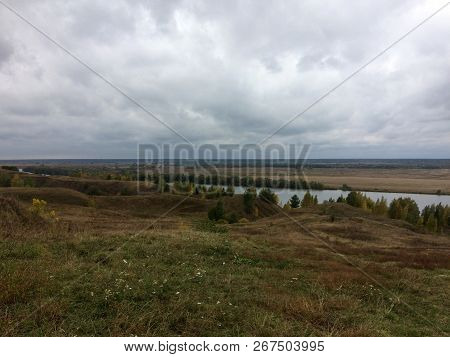Autumn Landscape In The Village Of Konstantinovo Ryazan Region