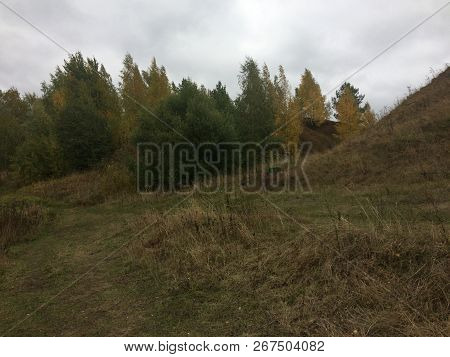 Autumn Landscape In The Village Of Konstantinovo Ryazan Region